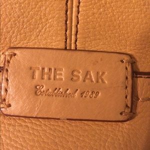 Yellow leather purse